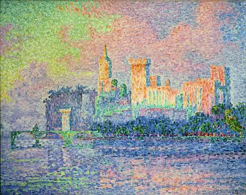 Le Palais des papespeint par Paul Signac en 1900.