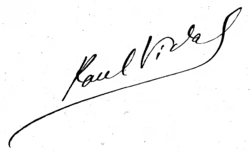 Signature de Paul Vidal