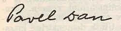 signature de Pavel Dan
