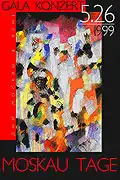 Affiche pour "Moscou jours" à Vienne, 100x70 cm, (1999)