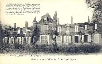 Le château de Pécany.