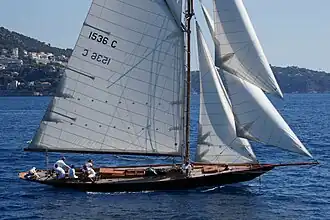 Lors des régates de Nice 2012.