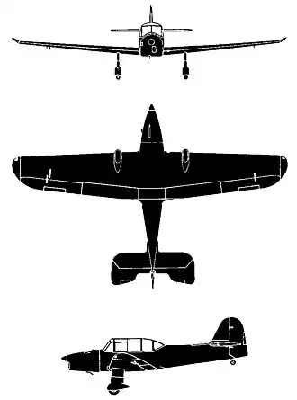vue en plan de l’avion