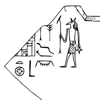 Fragment de vase en porphyre inscrit au nom de l'Horus Sekhemib-Perenmaât - Spencer no 278.