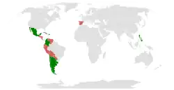 Pays qui ont précédemment utilisé une devise nommée peso.