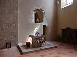 L'intérieur de l’église.