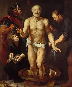 RUBENS Pierre Paul 1612, la mort de Sénèque - Munich Alte Pinacothek