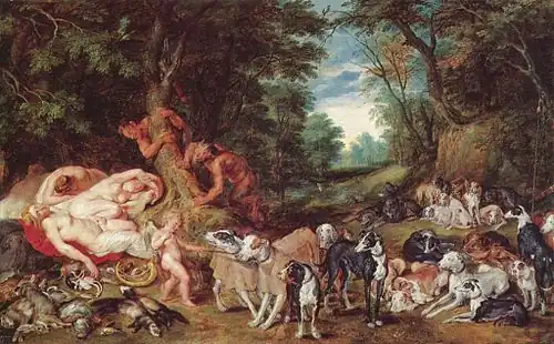 Pierre Paul Rubens et Jan Brueghel l'Ancien, Le Repos de Diane et de ses nymphes, vers 1623-1624.