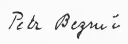 signature de Petr Bezruč