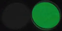 Pigments dans l'obscurité après 4&nbsp;min.