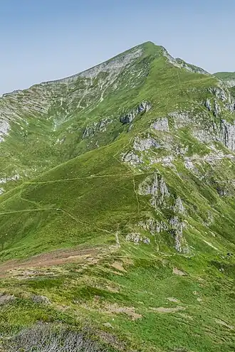 Le pic de Girantès (mont Ceint).