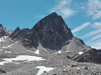 Le pic du Thabor depuis le nord-est.