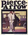 Publicité pour le constructeur automobile Pierce-Arrow, 1911