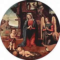Adoration, 1500. Musée des Beaux-Arts de Budapest.