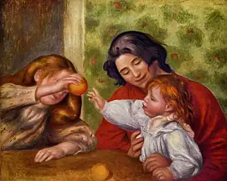 Gabrielle, Jean et une fillette, 1895.