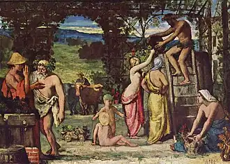 Vendanges parPierre Puvis de Chavannes (1865).