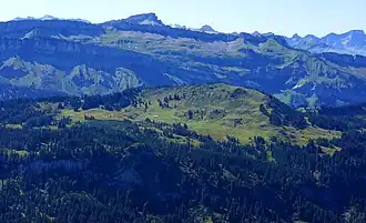Vue du Piesenkopf à partir du Riedberger Horn.