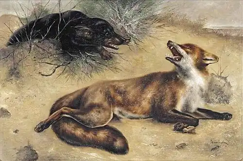 La Rencontre, vers 1900..