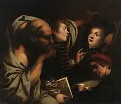 Socrate et deux étudiants, Madrid, musée du Prado.