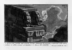 Specus de l'Anio Vetus d'après Piranèse.