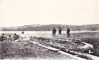 Pirogue du lac de Chalain, Jura, 1904