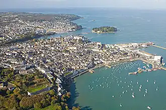 Vue aérienne de Douarnenez
