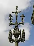 Partie sommitale du calvaire de la chapelle de Locmaria.