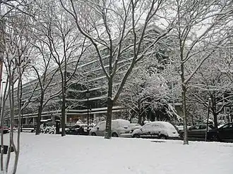 Sous la neige en 2018.