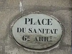 Ancien panneau de la place