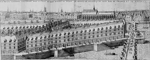 La Place Dauphine à Paris, au début du XVIIe siècle