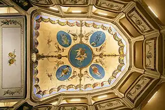 Fresque au plafond par Luigi Afretti