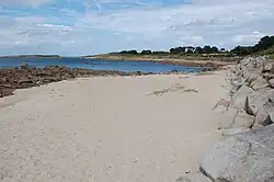 Une plage de Landrellec.