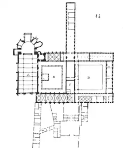L'état du XIIe&nbsp;siècle d'après le Dictionnaire raisonné d'Eugène Viollet-le-Duc.