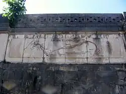 Plan général de l'aqueduc de Besançon, du château d'eau de la source d'Arcier.