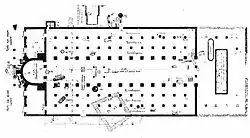 Plan d'un édifice antique.