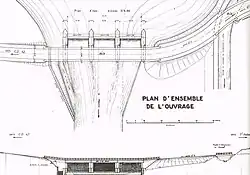 Plan d'ensemble du barrage