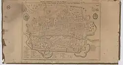 Un plan de Rennes de 1618 en perspective axonométrique figurant l'enceinte et les principaux monuments, signalés par des nombres. L'église Saint-Sauveur (no&nbsp;19) apparaît à l'est de la cathédrale, avec la façade ouverte à l'ouest et une élévation composée de deux niveaux : le mur sud comprend une rangée de deux arcades au niveau de la rue et trois fenêtres au premier niveau. Le toit est à double pente, surmonté d'un petit campanile.
