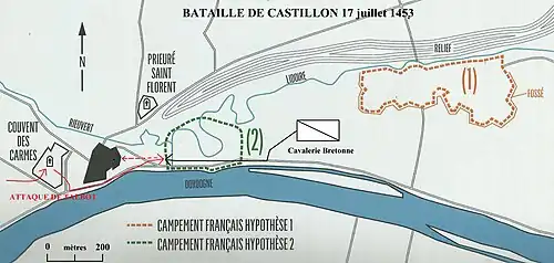 Plan de la bataille.