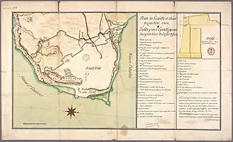 Plan de la ville et Château de Québec, 1700.