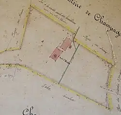 plan du puits Sainte-Barbe