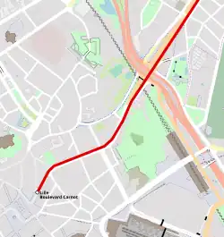 Plan des voies en 1909.