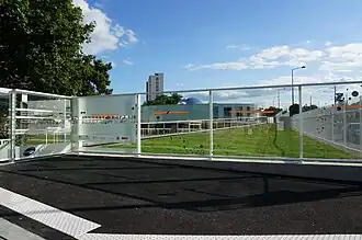 L'entrée du nouveau Planétarium de Reims.