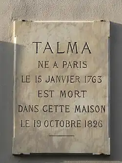 Plaque au no&nbsp;9 bis.