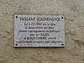 Plaque commémorative des événements du 1er décembre 1943