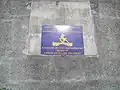 La plaque de la caserne Columb