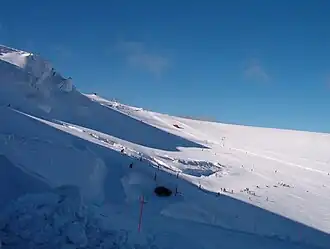 Ski en été au plateau Rosa.