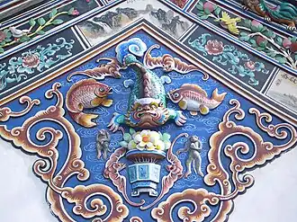 Bas-relief du temple chinois Poh San Teng.