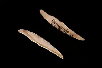 Petite pointe à dos de type lamelle Dufour