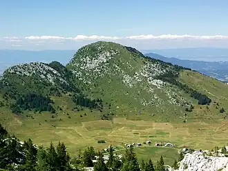 Versant sud-est au-dessus du col de Solaison