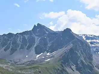 La pointe de Pramecou depuis les Barmés à l'ouest.